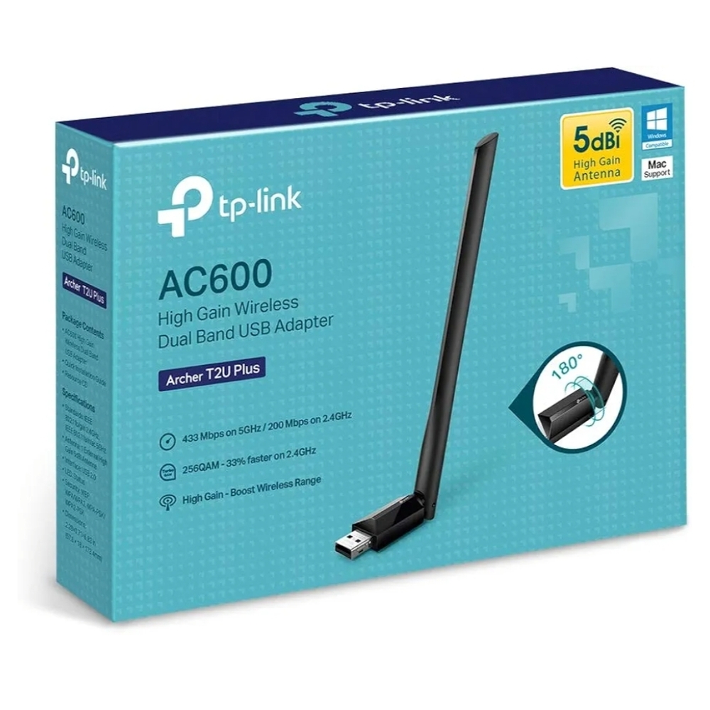 TP-Link AC600 Dual Band USB Adapter - Black
